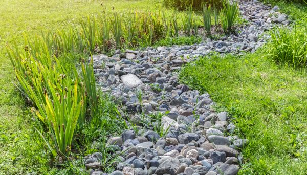 River Rock Garden Installation in Lansdale